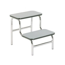 DOUBLE STEP-UP STOOL BLUE/GREY